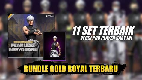 11 KOMBINASI SET FF FEARLESS GREYGUARD BUNDLE GOLD ROYAL TERBARU VERSI