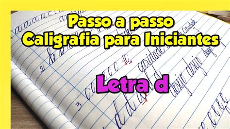 Como Deixar A Sua Letra Bonita Passo A Passo Caligrafia Para Iniciantes