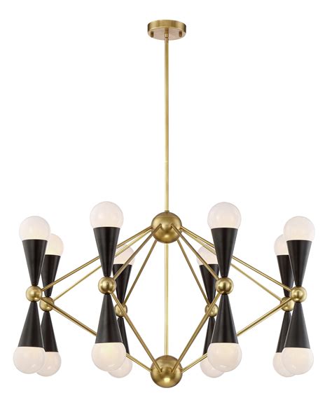 Corrigan Studio Mariya 16 Light Sputnik Modern Linear Chandelier