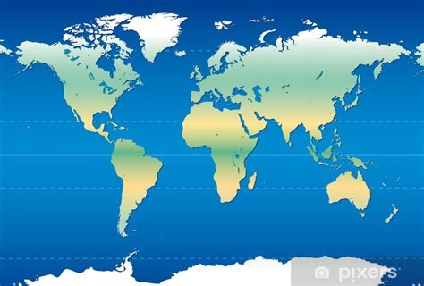 Fototapeta flizelinowa Mapa świata kontynenty PIXERS PL