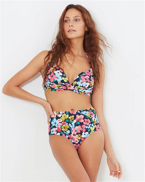 Joules Jasmine Halter Neck Bikini Top J D Williams