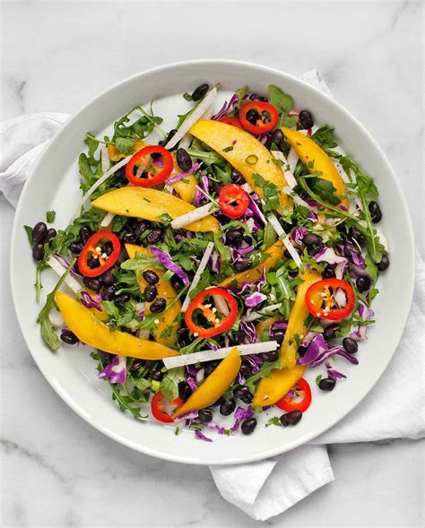 Mango Jicama Black Bean Red Cabbage Salad | Last Ingredient