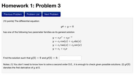 Solved Points The Differential Equation Y Y Has One Chegg