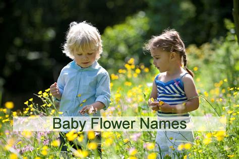 Beautiful Baby Flower Names - KidsTurnCentral.com