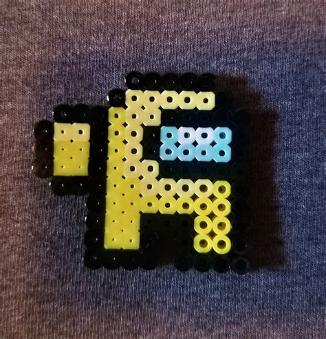 Yellow Among Us Perler Bead Etsy