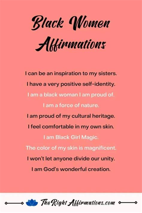 Positive Affirmations For Black Women To Be Empowered Unfinished