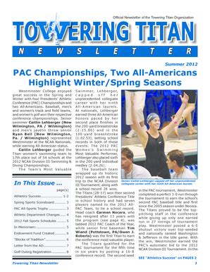 Fillable Online Westminster Newsletter Pac Championships Two All