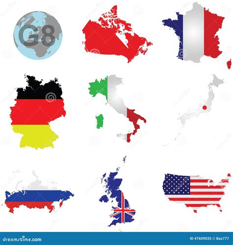 G8 Countries Stock Illustration - Image: 47609035