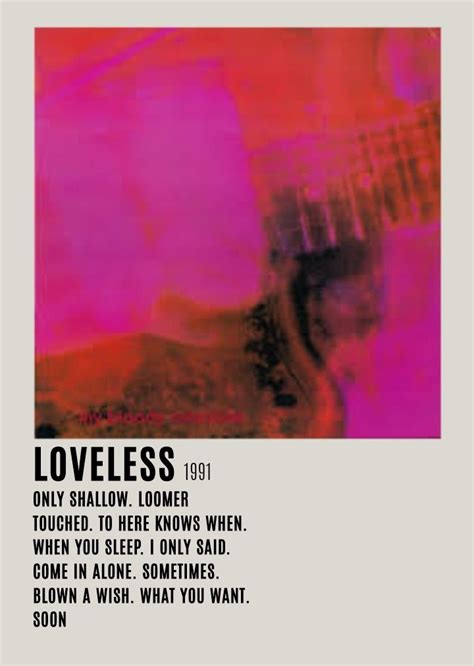 loveless album poster | Music poster ideas, Film posters minimalist ...