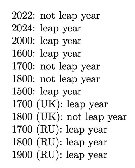 Leap Year List When Is The Next Leap Year 54 Off