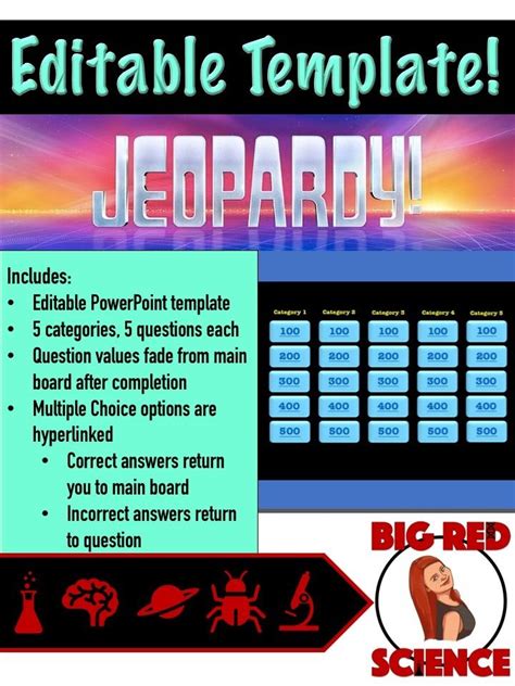 Editable Jeopardy Template Jeopardy Template Templates Editable