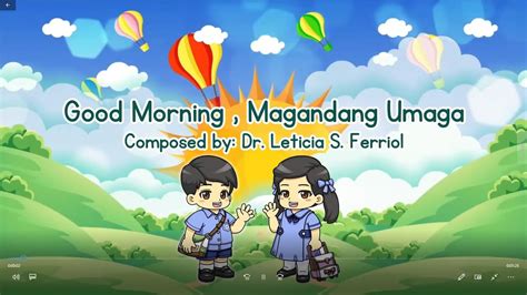 Good Morning Magandang Umaga By E L S F Youtube