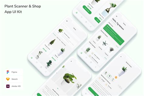 Plant Scanner And Shop App Ui Kit Graphic By Betush · Creative Fabrica