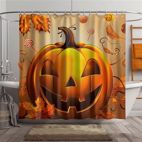 Transform Your Bathroom Into A Spooky Oasis With Our Smiling Pumpkin