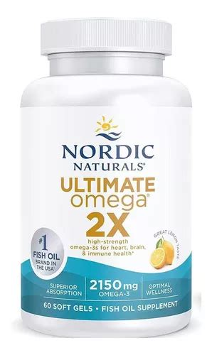 Omega 3 Nordic Naturals Salud Cerebral Sabor Limon 60 Caps Sabor Sin