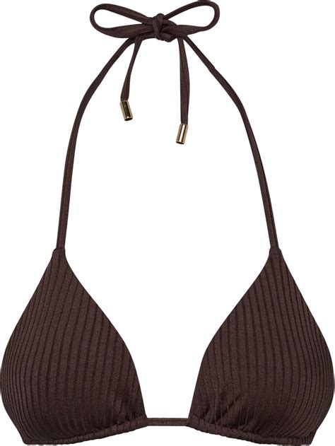 Palma Bikini Top Espresso Wide Rib CelebStyle Org