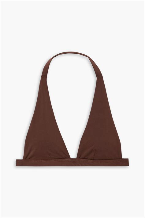 Haight Tina Kunakey Nadia Triangle Bikini Top In Braun ModeSens