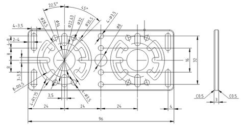 96mm Adjustable Flat Bracket Studica