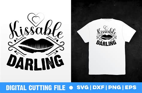 Kissable Darling Svg Graphic By Junaed Ahamed Sakib · Creative Fabrica