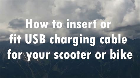 How To Insert Usb Charging In Your Scooter Or Bike Youtube