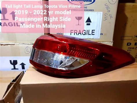 Tail Light Tail Lamp Toyota Vios Prime Yr Model Passenger