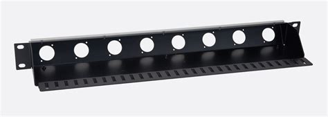 Canford Opticalcon Panel Angled 1u 8x D Series Cutout Black