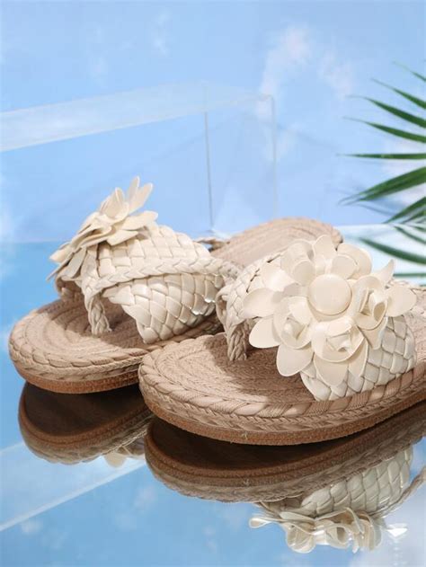 Women Braid Detail Flip Flops Eva Vacation Flip Flops Shein Usa