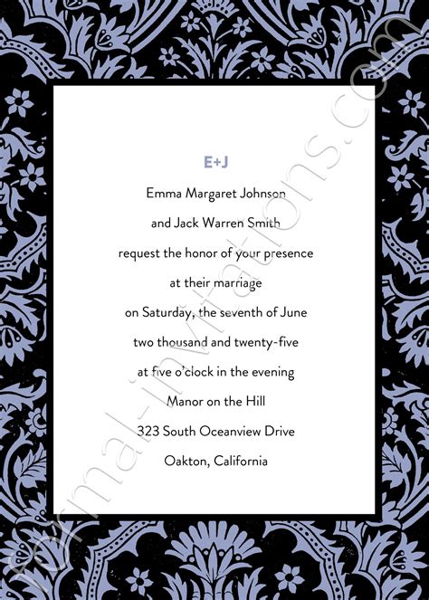 Vintage Lace Invitation Template