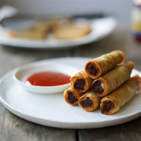 Lumpia Shanghai Recipe Crispy Filipino Spring Rolls Hungry Huy