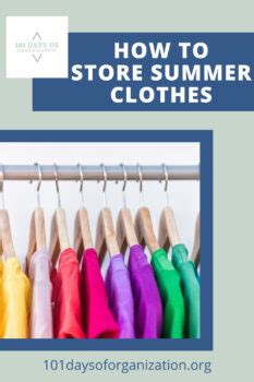 How To Store Summer Clothes Days Of Organization