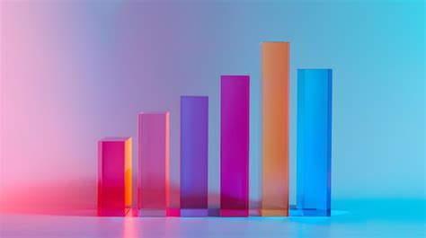 Premium Photo Colorful Bar Graph Displaying Comparative Data Metrics