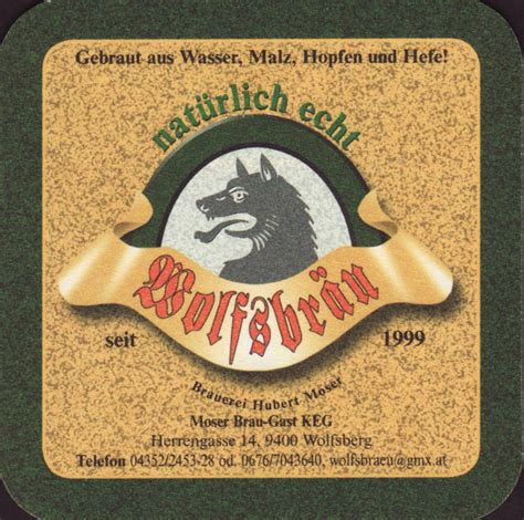 Beer Coaster Coaster Number 1 100 Brewery Hubert Moser Moser Brau