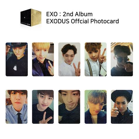 PO EXO Exodus Korean Ver Official Photocards Set Hobbies Toys