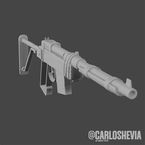 Stl File Rust Semi Automatic Rifle 🪖 ・3d Printable Model To Download・cults