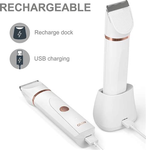 Olov Bikini Trimmer Women Wet Dry Body Shaver With Ceramic Blades Usb Rechargeable Hygiene