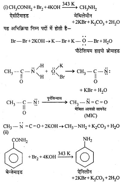 Rbse Solutions For Class 12 Chemistry Chapter 13 नाइट्रोजन युक्त क्रियात्मक समूह वाले कार्बनिक यौगिक