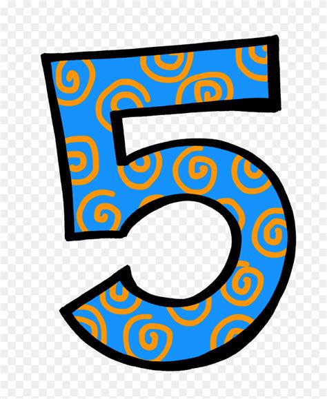 Number Five Clipart 5th Birthday Clipart Flyclipart