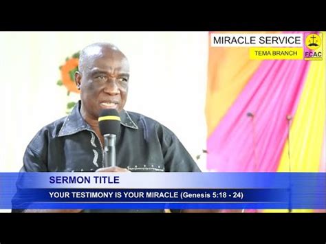 YOUR TESTIMONY IS YOUR MIRACLE By REV DR V C Y EDWARDS YouTube