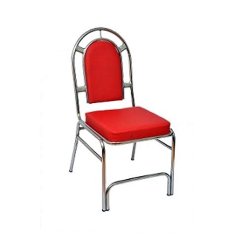 Red Silver Ss Fabric Sc T Restaurant And Cafeteria Chair Seating