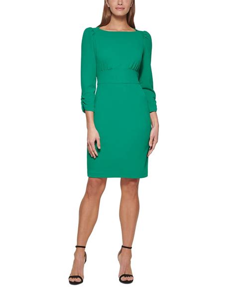 Dkny Ruched Sleeve Sheath Dress Macys