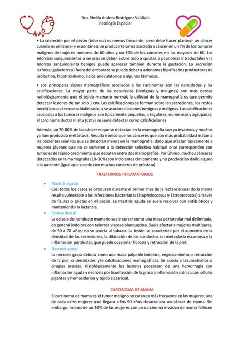 Rresumen De Mama Y Cancer De Mama Y Su Importancia Pdf