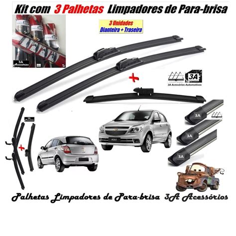 Kit Palhetas Limpador Parabrisa Para Agile A Gm