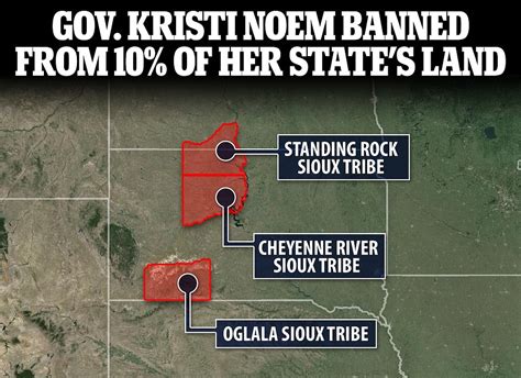 South Dakota Gov Kristi Noem Banished From 10 Of Her Own State