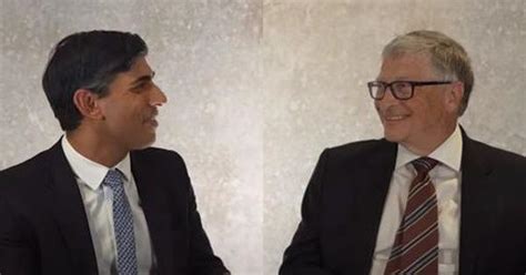 Video Rishi Sunak And Bill Gates Answer Questions From Ai Powered Chatbot