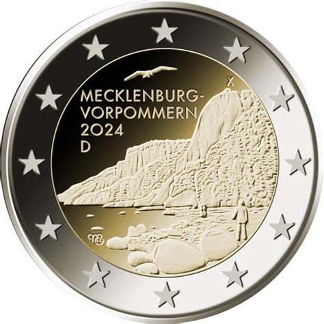 Euromunten Duitsland 2024 Mecklenburg Vorpommern JGFDA 2 Euro