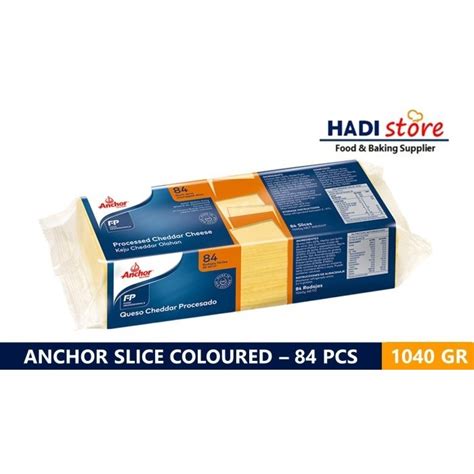 Jual Anchor Red Cheddar Cheese Keju Burger Slice 84 1 Kg Shopee