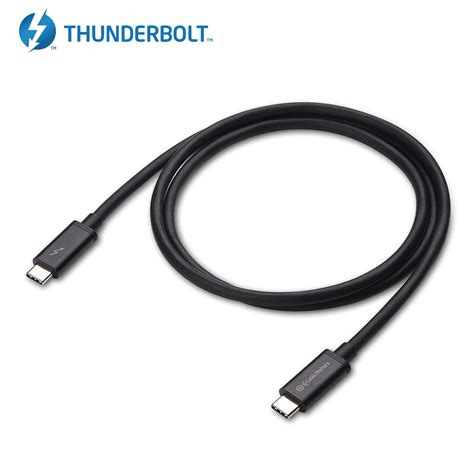 Certified Cable Matters 20 Gbps Thunderbolt 3 Cable Usb C Thunderbolt Cable In Black 33 Feet