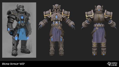 Stone Armor WIP, Frozen Flame : r/conceptart