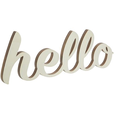 Hello Wood Cutout Hobby Lobby 1607035