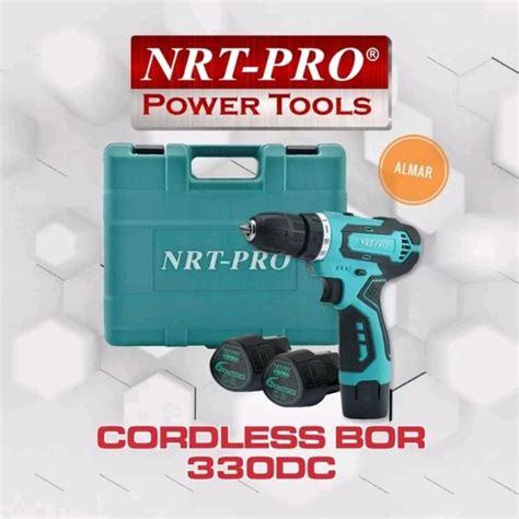 Jual Promo Mesin Bor Cordless Drill Screwdriver Nrt Pro Dc 330 Bor